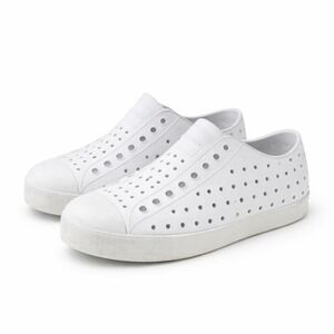 Native Jefferson Sneakers Boy Girls sz1 White Perforated Slip On Water Shoes